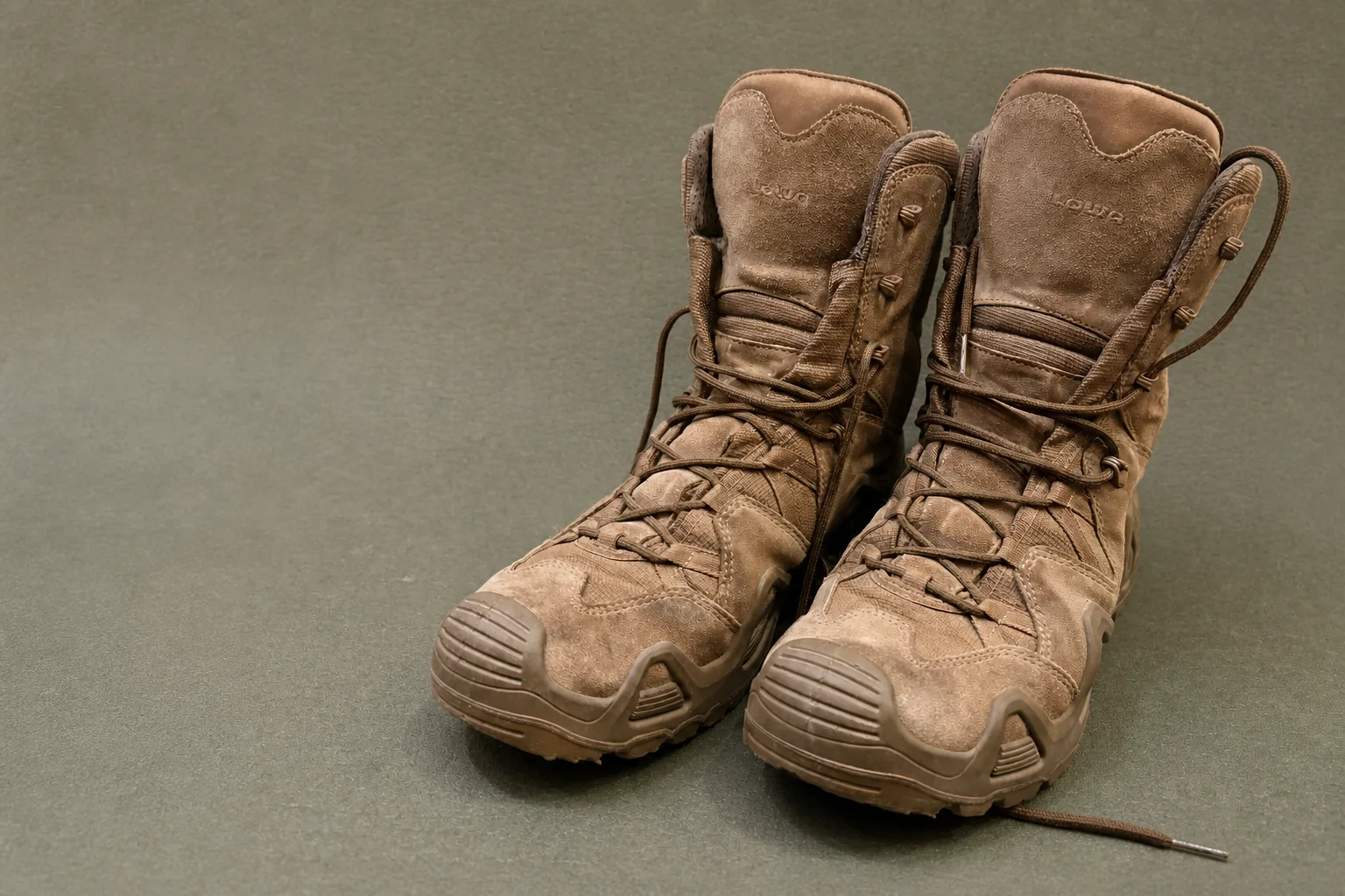 LOWA worn boots