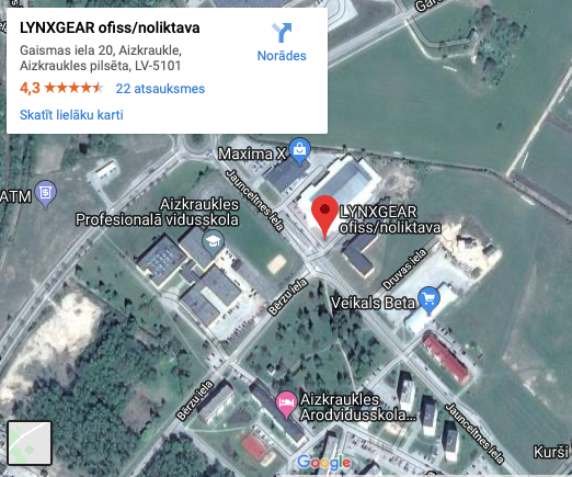 Karte ar veikalu