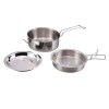 Origin Outdoors Stainless Steel Cooking Set Snap-Pack
