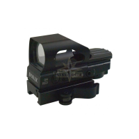 LensOlux Red-Dot 1x22x33 with 4 different reticles alternatively in red or green